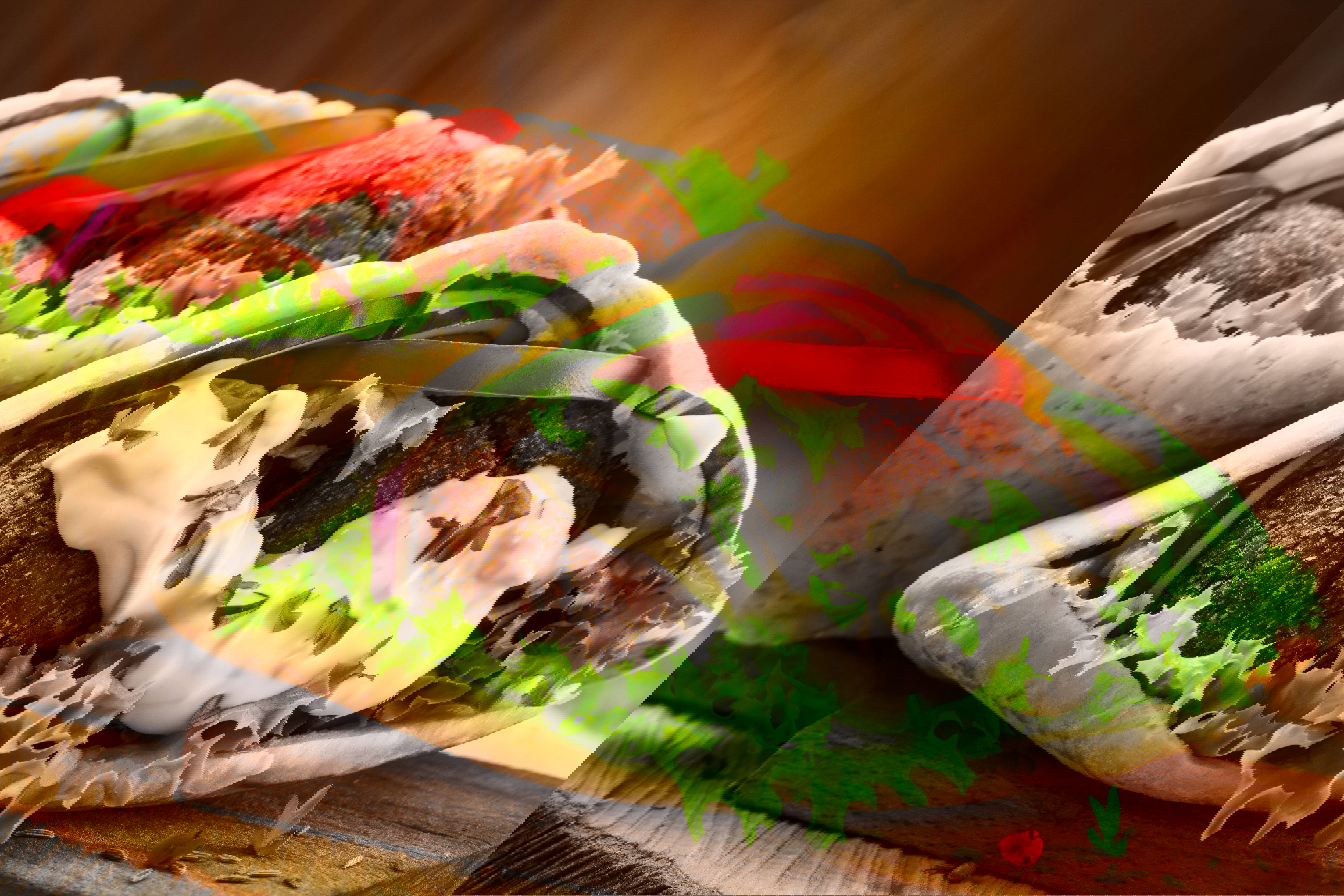 BAKED CHICKPEA & PEA FALAFEL with PITA