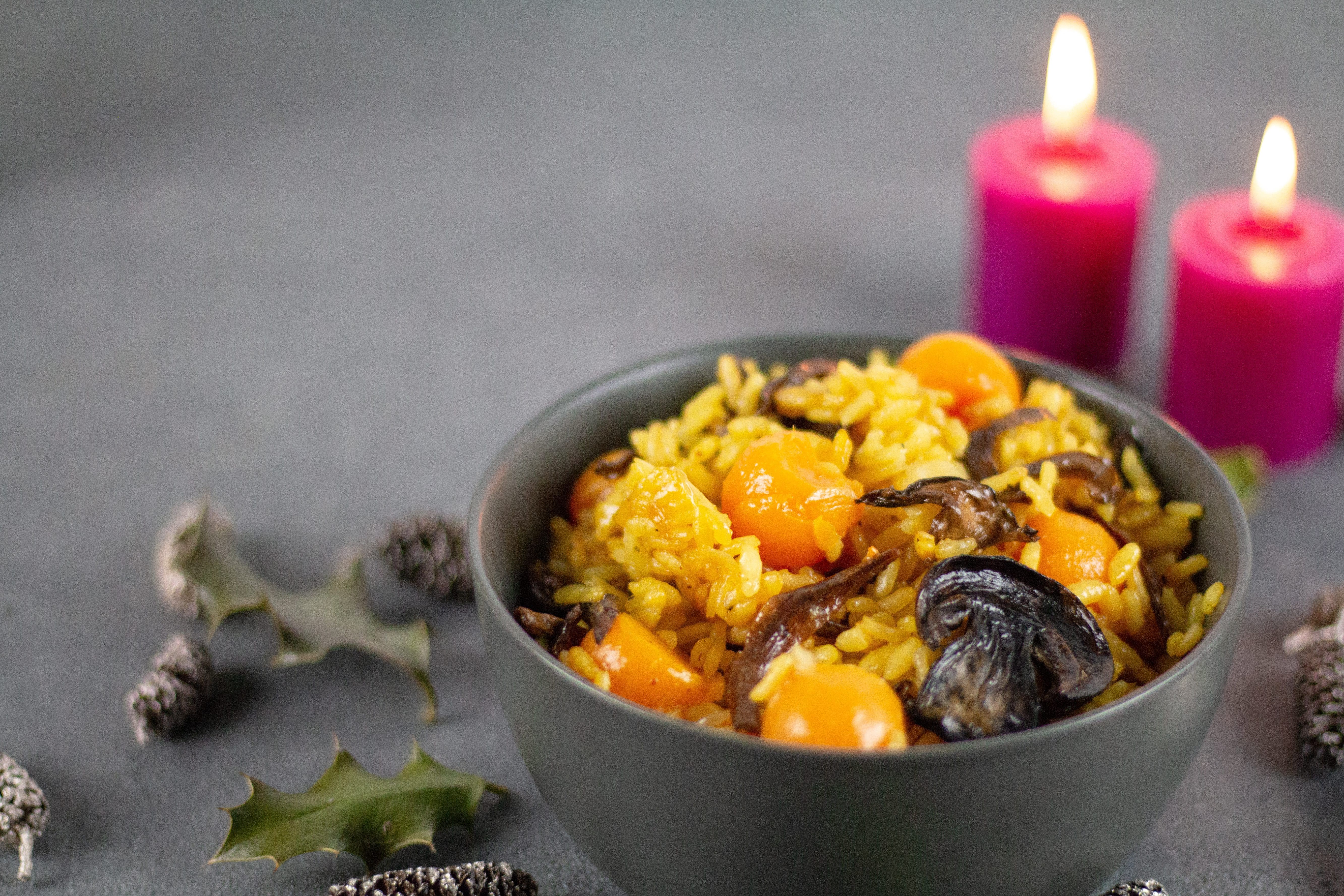 BUTTERNUT SQUASH & MUSHROOM RISOTTO