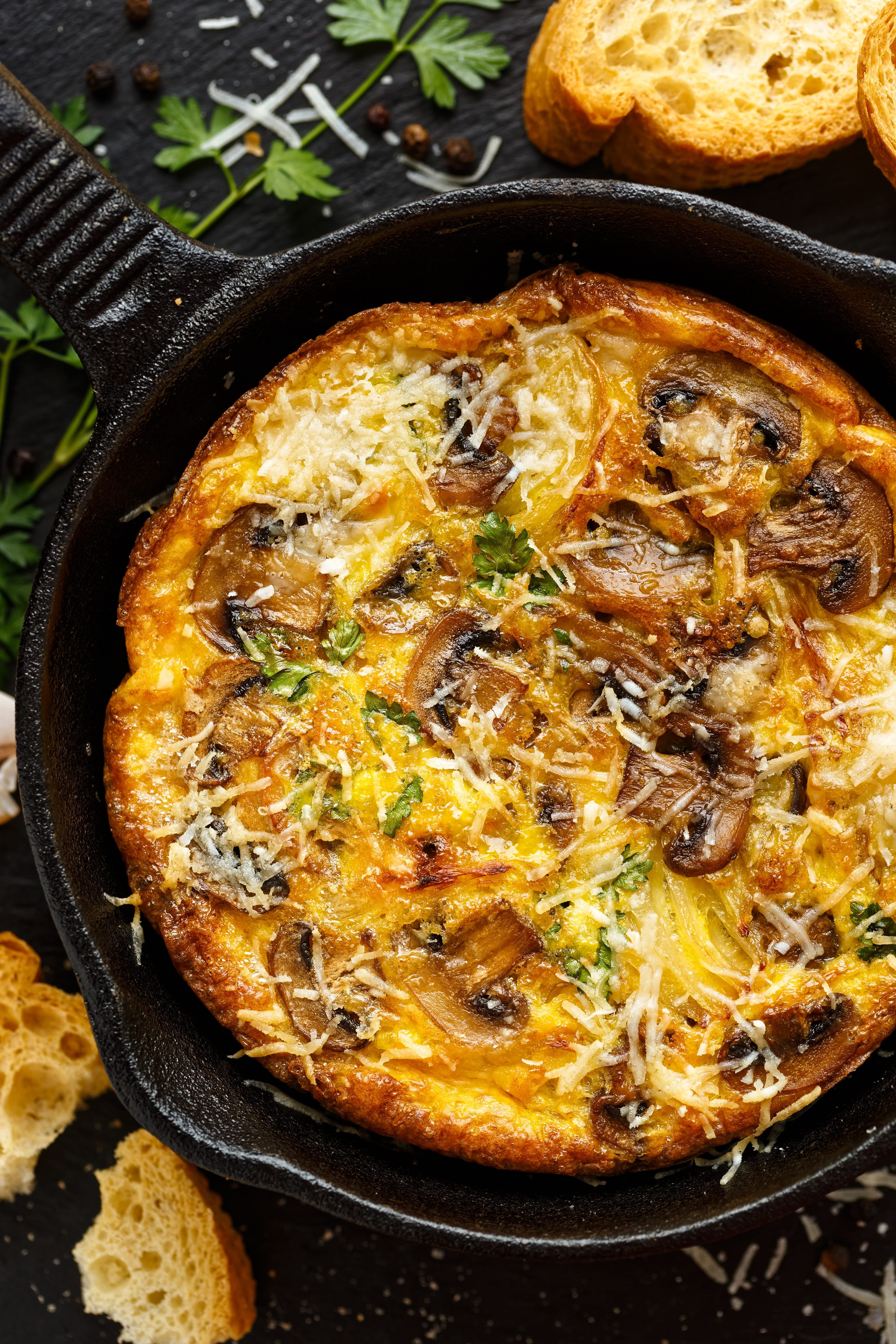 HERB & MUSHROOM FRITTATA