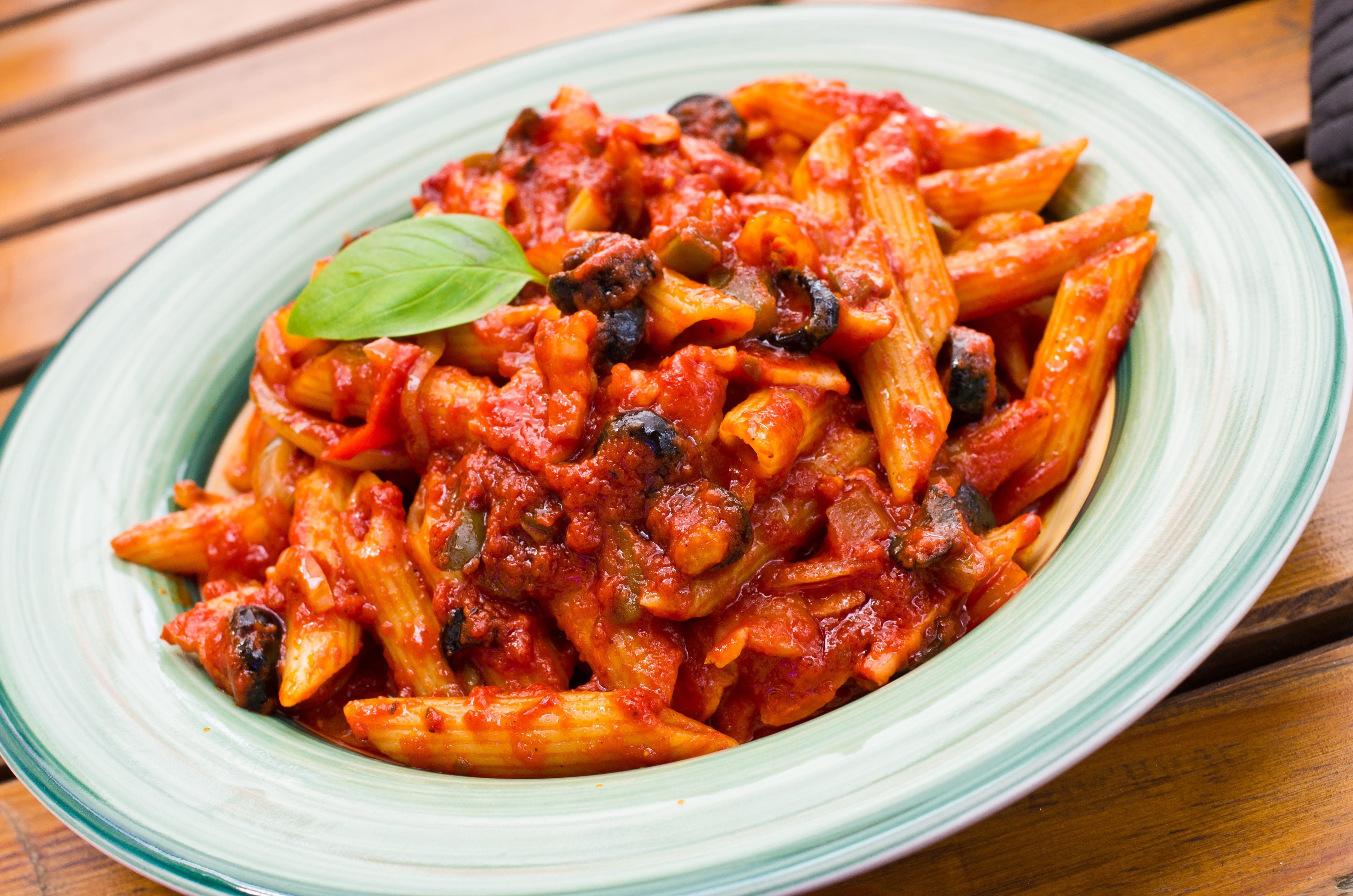 PENNE ARRABBIATA with AUBERGINE