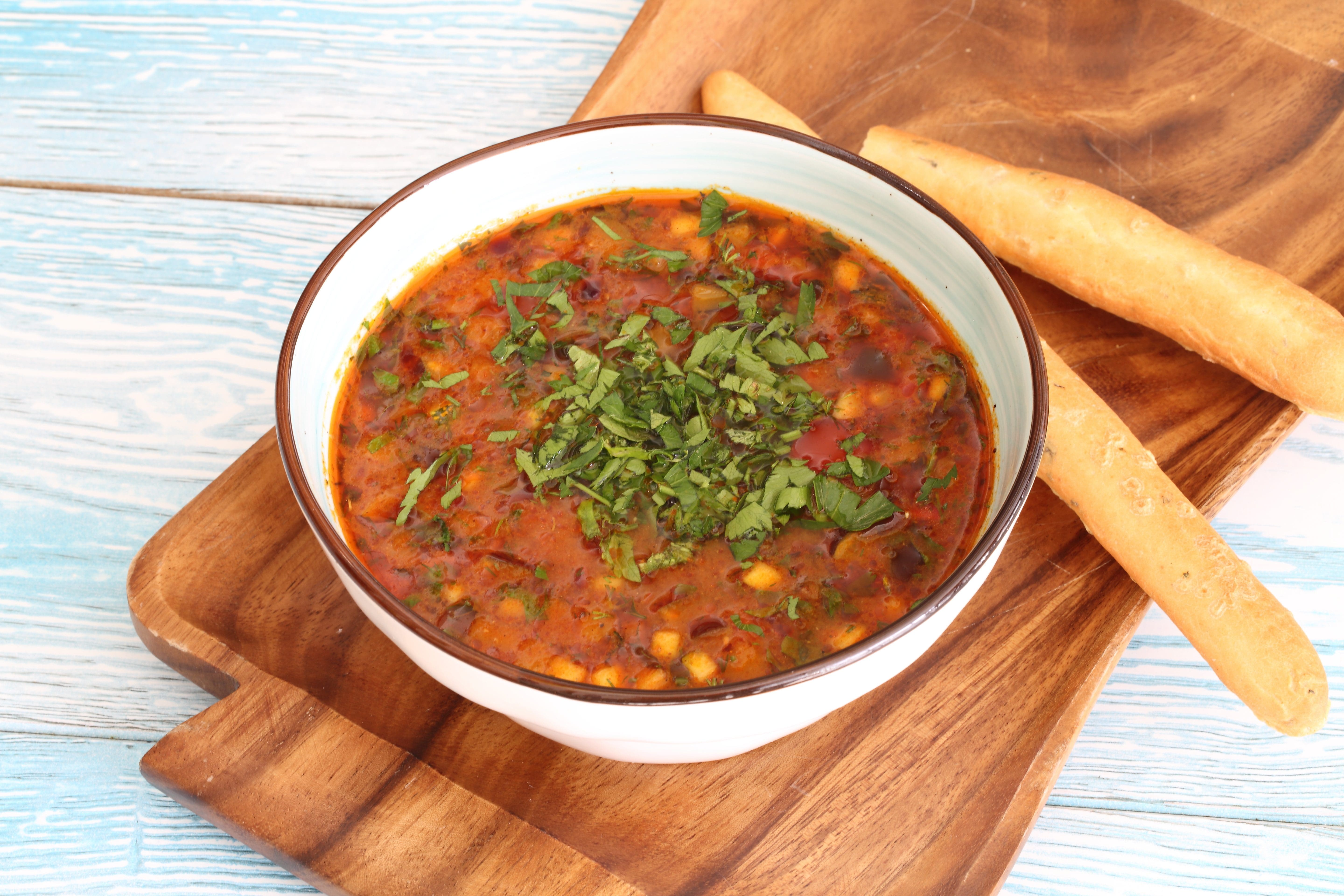 LENTIL, BEAN & SWEETCORN SOUP