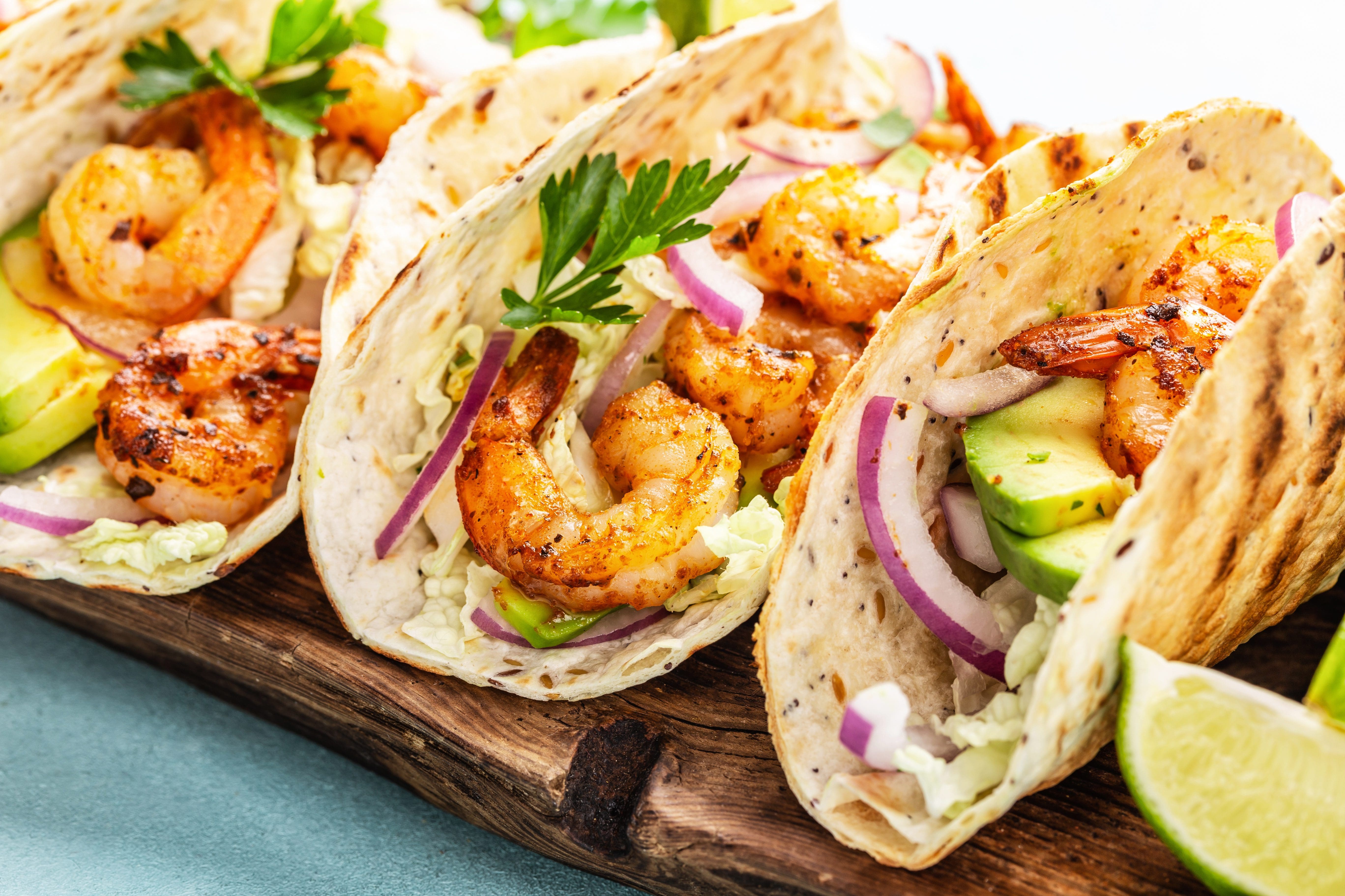 PRAWN TACO with AVOCADO