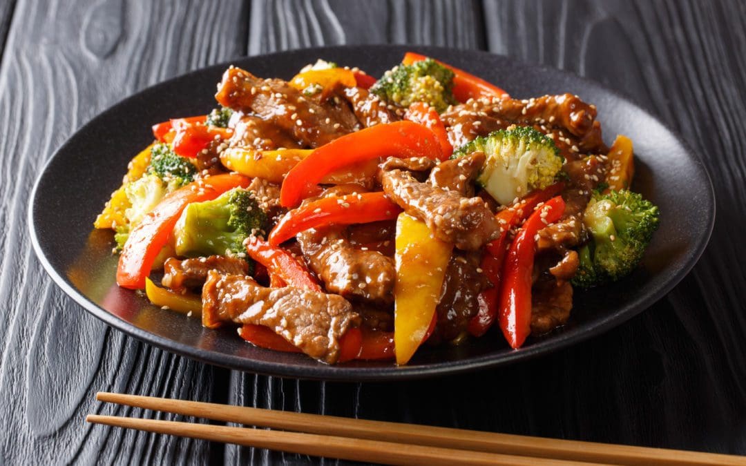 BEEF, BELL PEPPER & GINGER STIRFRY