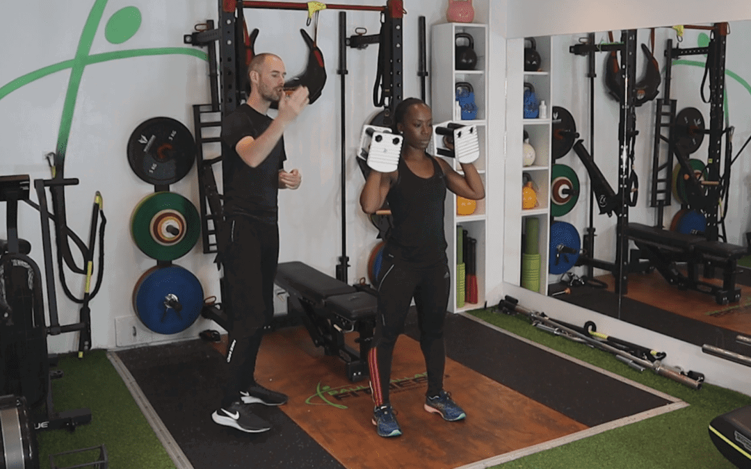 LEGS – DB Squat Press